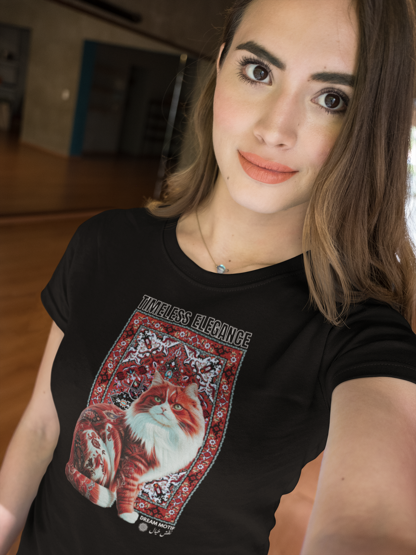 PERSIAN CAT ,CARPET T-SHIRT